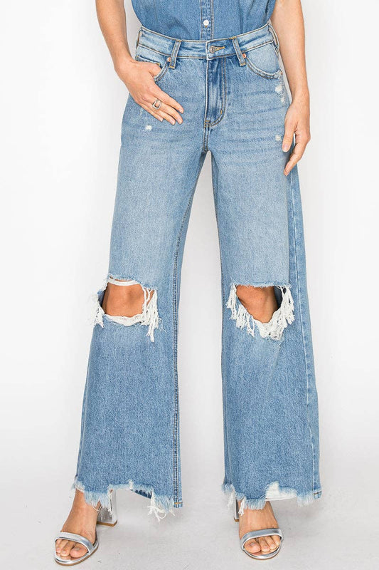 Artemis Vintage *HYBRID* HIGH RISE RELAXED FLARE JEANS