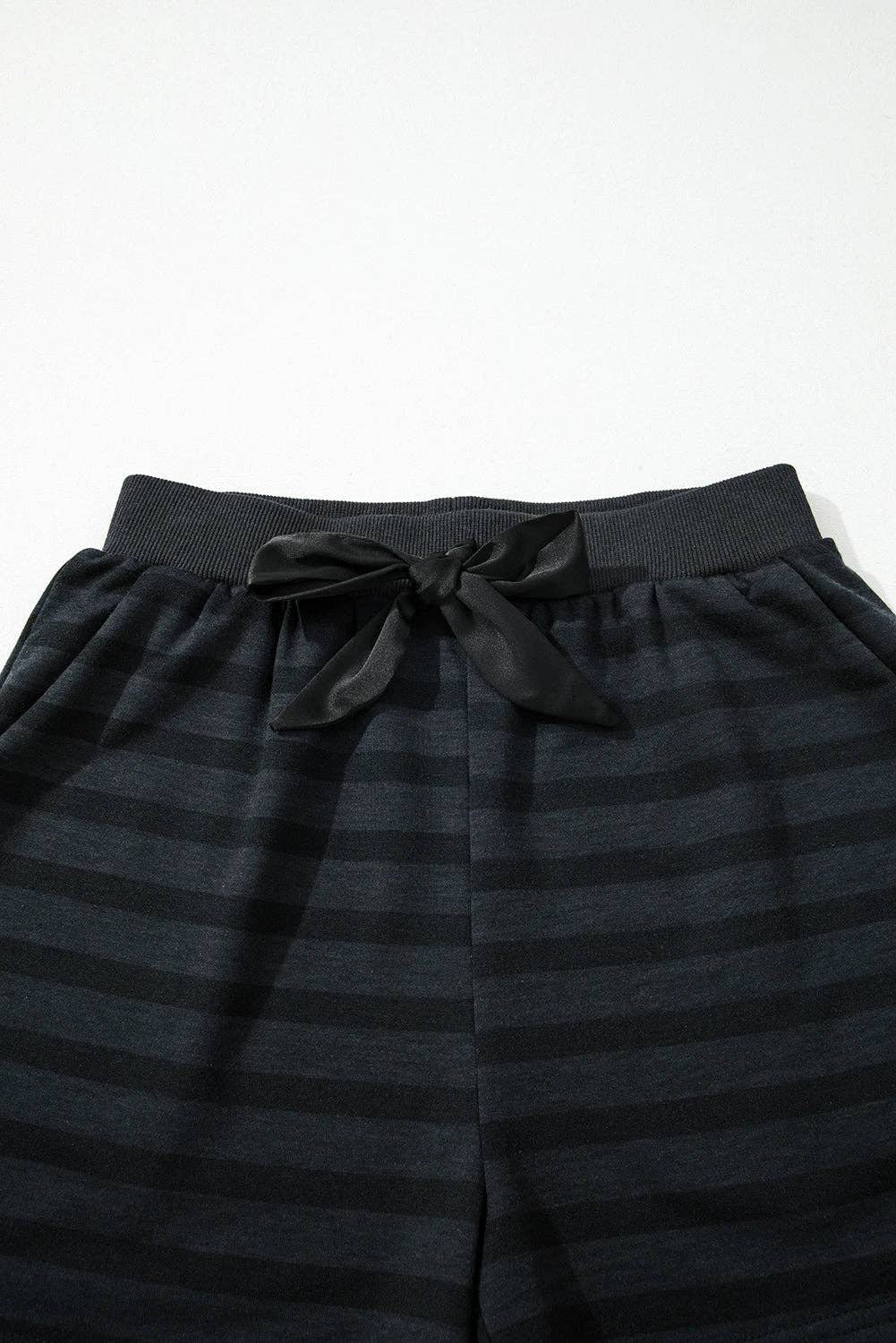 PRETTY BASH Stripe Long Sleeve Top & Shorts Set