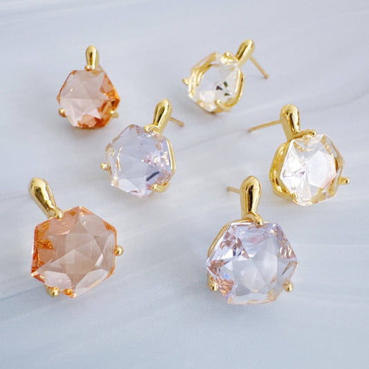 Ellison+Young Gilded Prism Drop Earrings