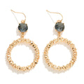 Drop Earrings With Glass Crystal Detail