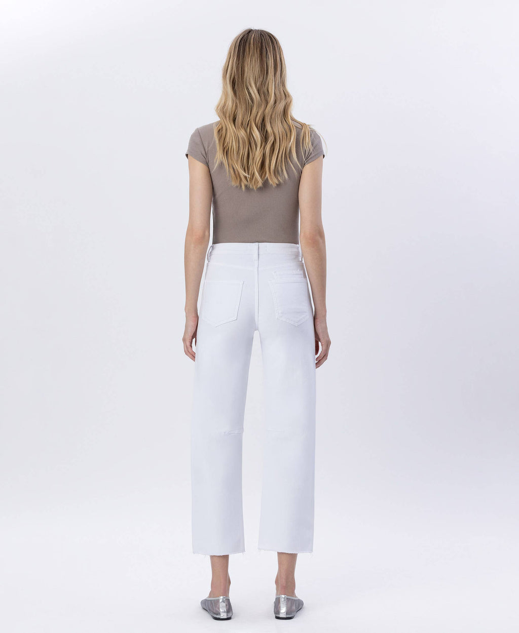 Vervet SUPER HIGH RISE RAW HEM BARREL JEANS