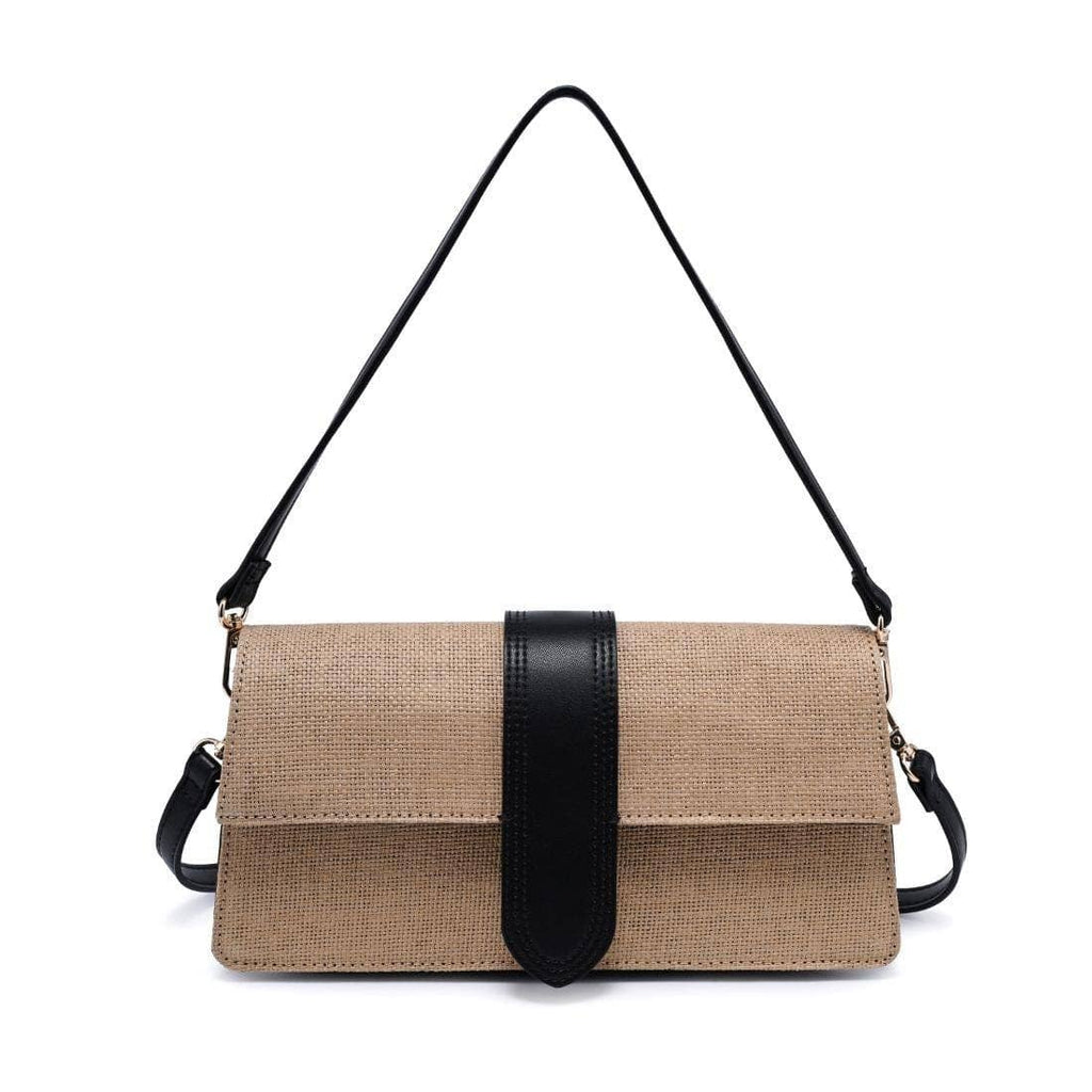 Violet Straw Crossbody/Satchel Bag
