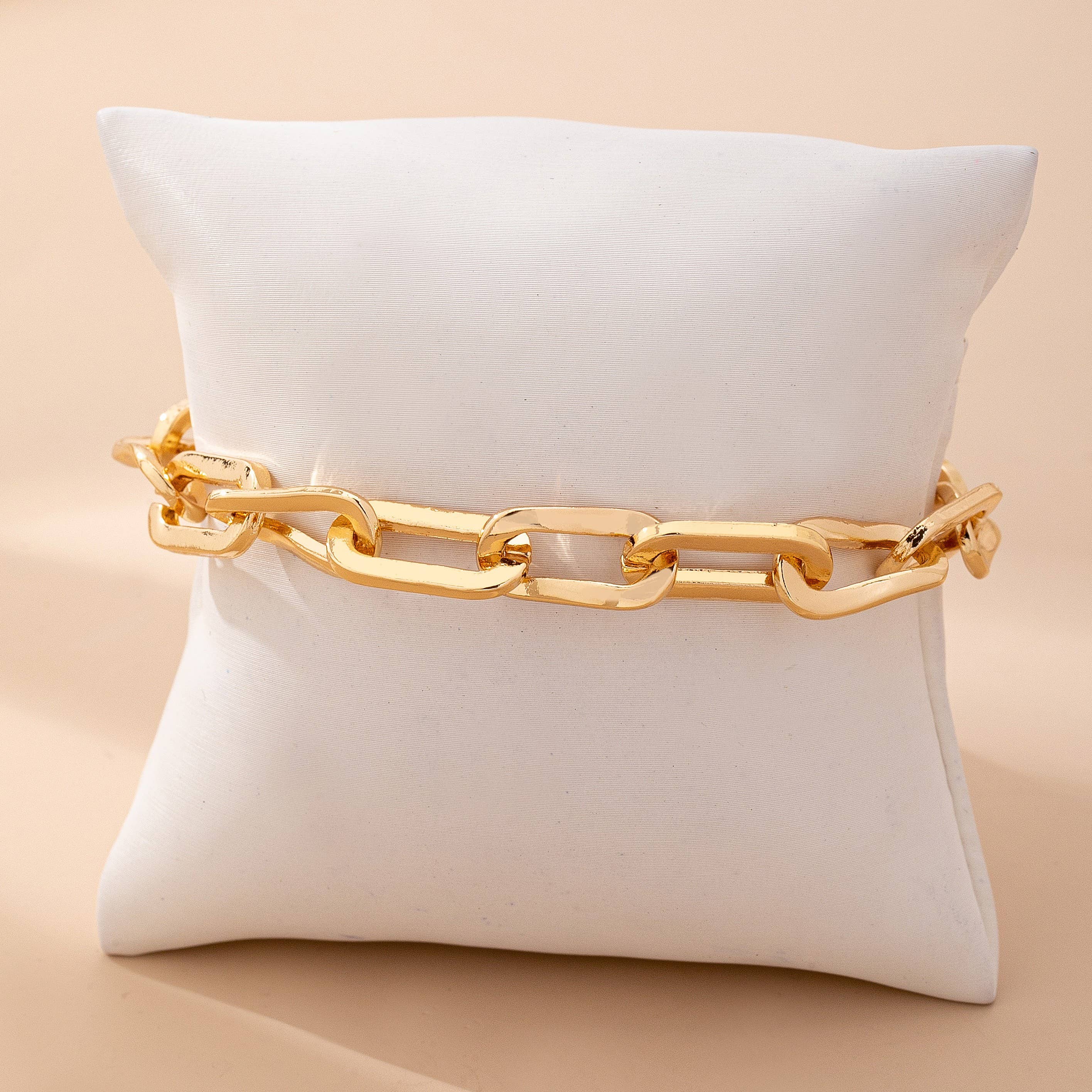 Josslyn Bold Chunky Gold Link Bracelet
