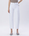 Vervet SUPER HIGH RISE RAW HEM BARREL JEANS