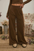 Blu Pepper ELASTIC WAIST SIDE PANEL KNIT LOUNGE PANTS