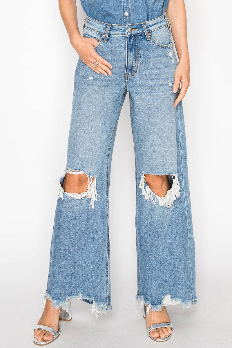 Artemis Vintage *HYBRID* HIGH RISE RELAXED FLARE JEANS