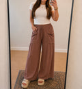 VERY J Wide Leg Comfy Knit Pants