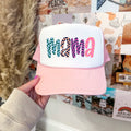 Checkered Mama Trucker Hat 