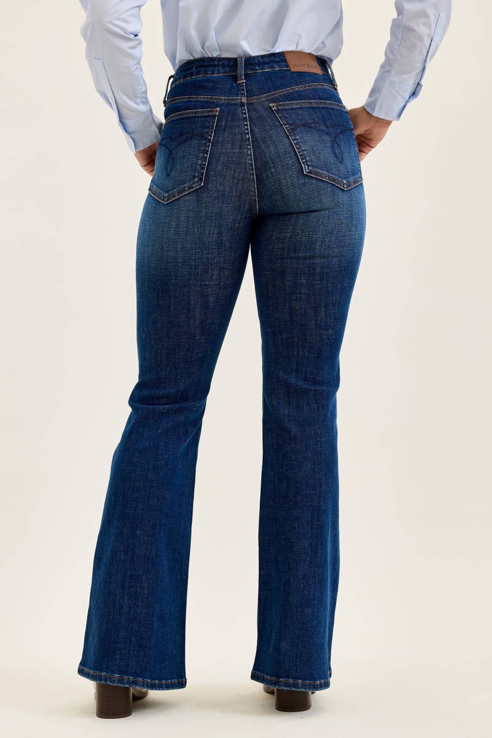 JUDY BLUE HW T.C. CHARLOTTE FLARE DK Modern Indigo