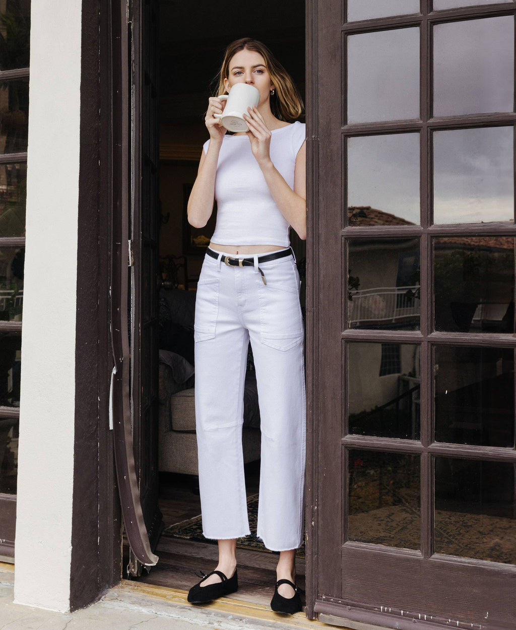 Vervet SUPER HIGH RISE RAW HEM BARREL JEANS