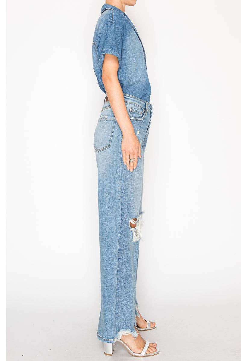 Artemis Vintage *HYBRID* HIGH RISE RELAXED FLARE JEANS