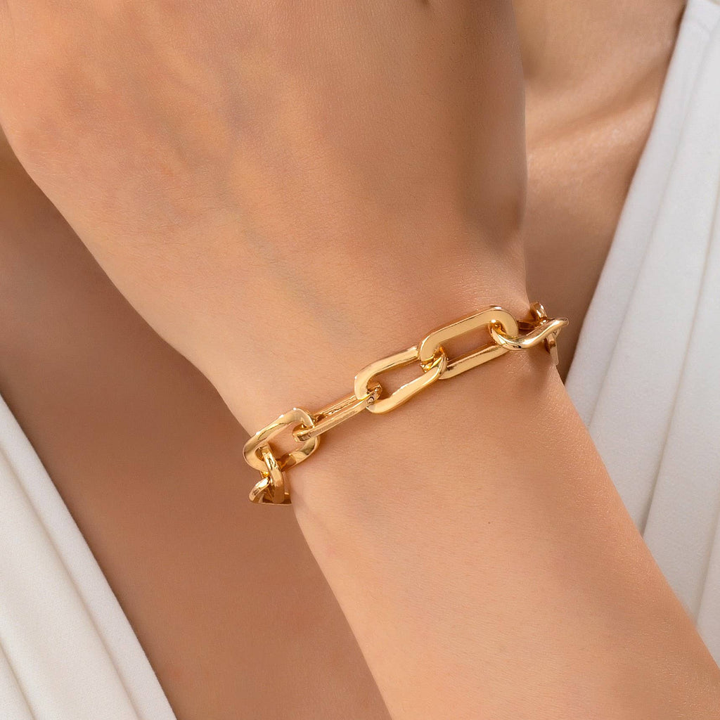 Josslyn Bold Chunky Gold Link Bracelet